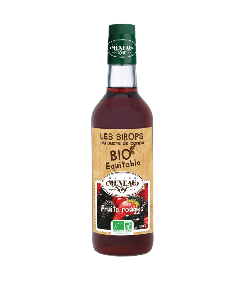 Rote BIO-Früchtesirup - 50cl - Meneau Rote BIO-Früchtesirup - 50cl - Meneau