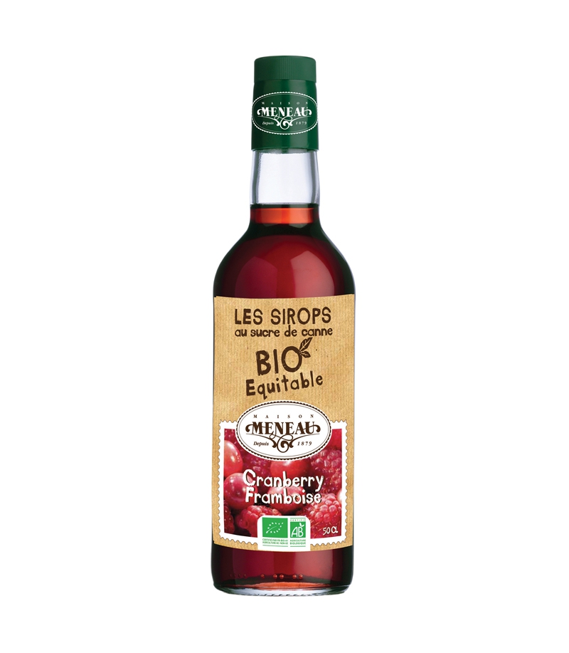 Sirop de cranberry & framboise BIO - 50cl – Meneau Sirop de cranberry & framboise BIO - 50cl – Meneau