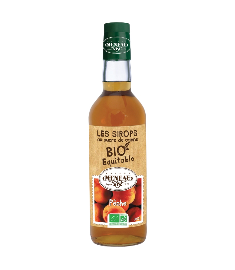 Sirop de pêche BIO - 50cl - Meneau