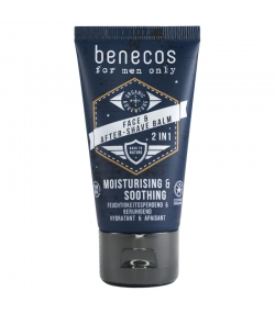 BIO-Gesicht & -Aftershave Balsam Aloe Vera & Eisenkraut für Männer - 50ml - Benecos BIO-Gesicht & -Aftershave Balsam Aloe Vera & Eisenkraut für Männer - 50ml - Benecos