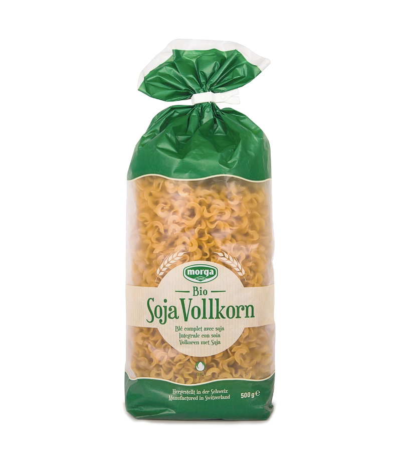 BIO-Krausnüdeli aus Soja & Vollkorn-Hartweizen - 500g - Morga BIO-Krausnüdeli aus Soja & Vollkorn-Hartweizen - 500g - Morga