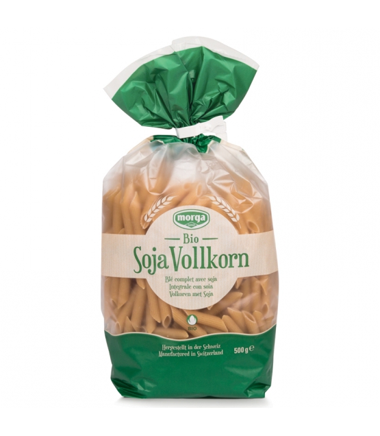 BIO-Macaroni aus Soja & Vollkorn-Hartweizen - 500g - Morga