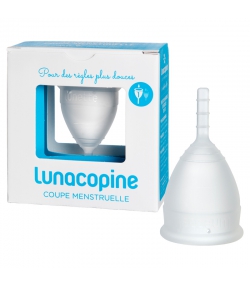 Coupe menstruelle transparente - Taille 1 - 1 pièce - Lunacopine Coupe menstruelle transparente - Taille 1 - 1 pièce - Lunacopine