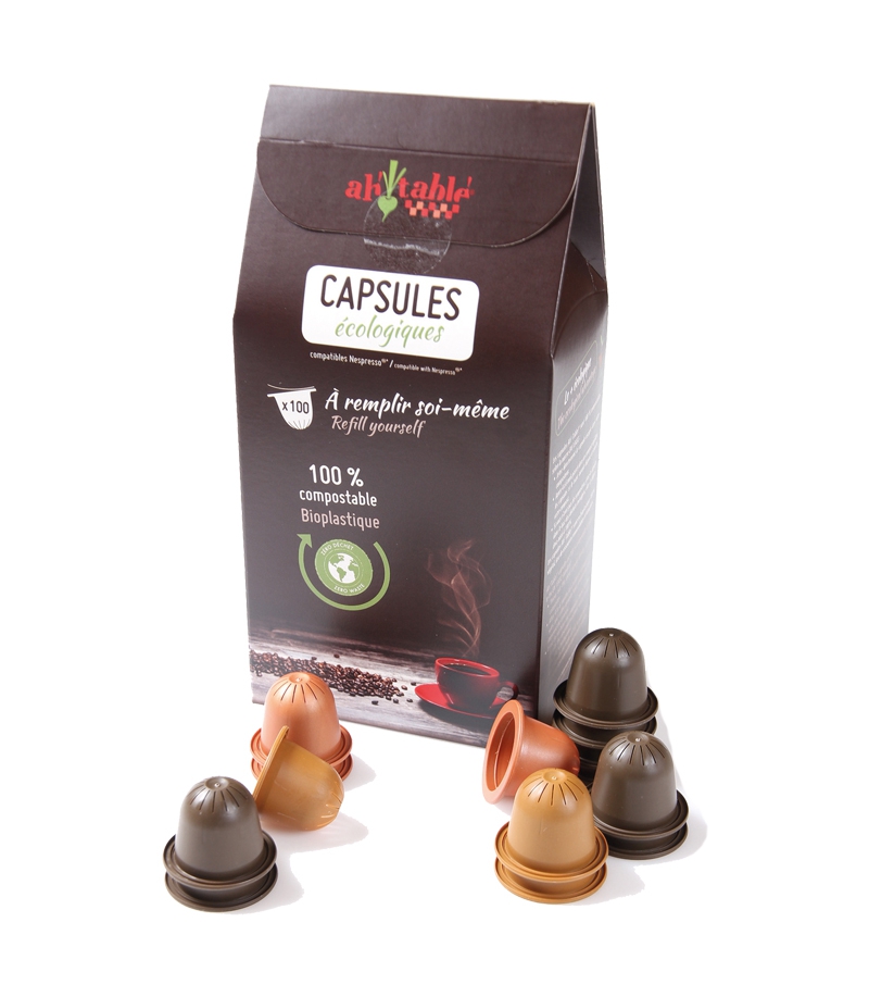Ökologische Kaffeekapseln zum Selbstbefüllen - 100 Stück - ah table ! Ökologische Kaffeekapseln zum Selbstbefüllen - 100 Stück - ah table !