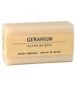 Savon au beurre de karité & géranium - 100g - Savon du Midi