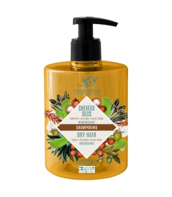 Shampooing cheveux secs BIO beurre de karité, jojoba & aloe vera - 500ml - Cosmo Naturel Shampooing cheveux secs BIO beurre de karité, jojoba & aloe vera - 500ml - Cosmo Naturel