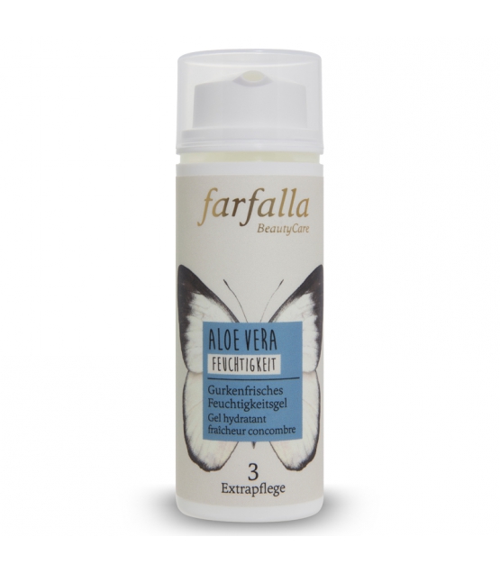 Gel hydratant fraîcheur concombre BIO aloe vera - 50ml - Farfalla