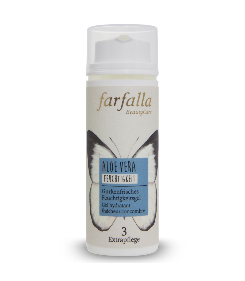 Gel hydratant fraîcheur concombre BIO aloe vera - 50ml - Farfalla Gel hydratant fraîcheur concombre BIO aloe vera - 50ml - Farfalla