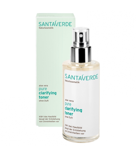 Hautklärendes BIO-Gesichtstonikum ohne Parfum Aloe Vera - 100ml - Santaverde Pure