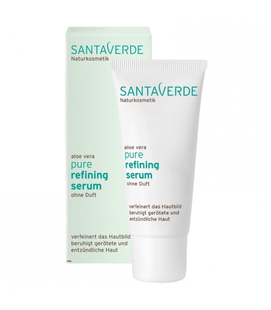 Hautbildverfeinerndes BIO-Serum ohne Parfum Aloe Vera - 30ml - Santaverde Pure