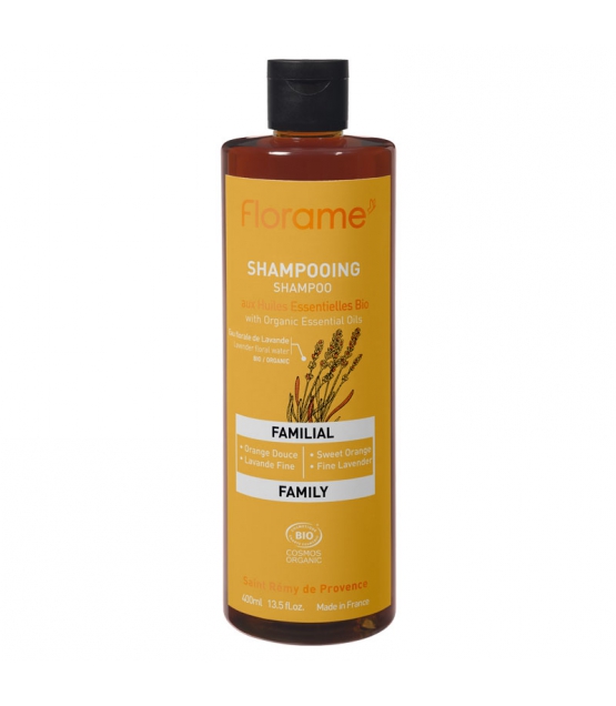 Shampooing familial BIO orange douce & lavande fine - 400ml - Florame