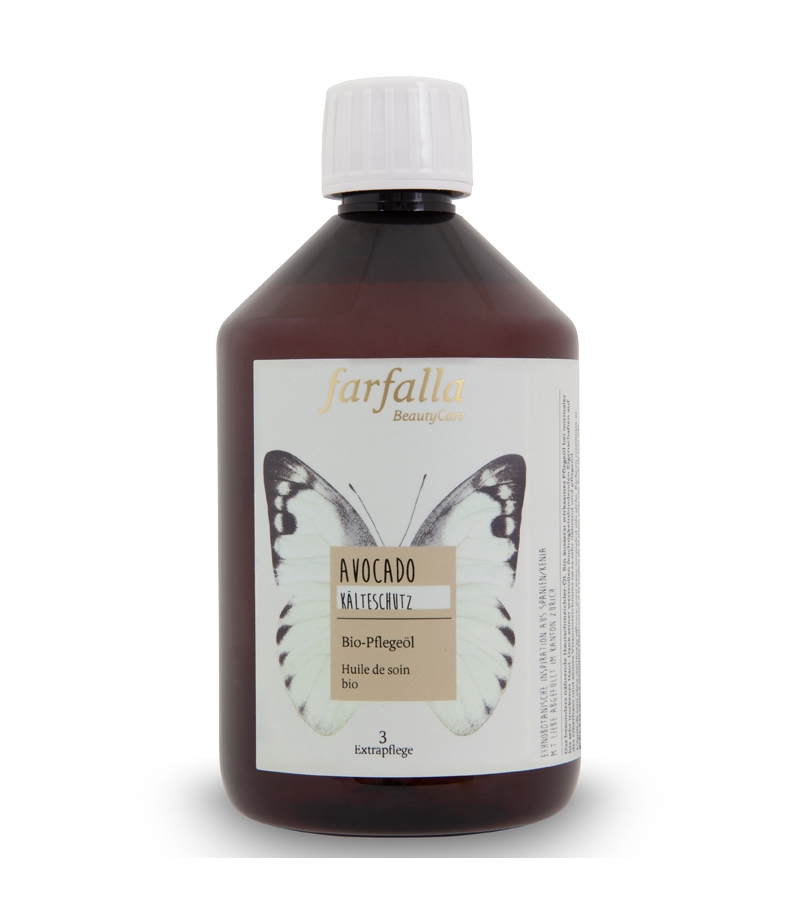 Huile d'avocat BIO - 500ml - Farfalla Huile d'avocat BIO - 500ml - Farfalla