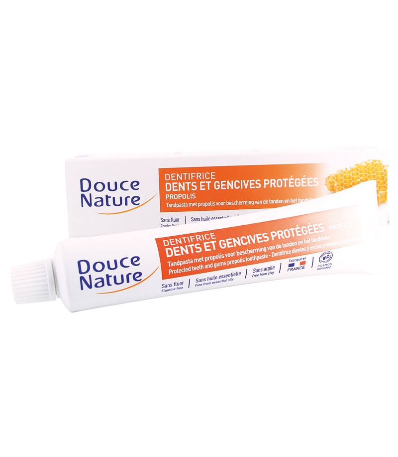 Dentifrice dents & gencives protégées BIO propolis sans fluor 75ml Douce Nature