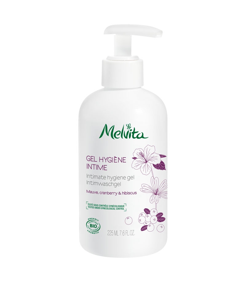 Gel hygiène intime BIO mauve, cranberry & hibiscus - 225ml - Melvita