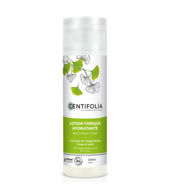 Lotion tonique hydratante BIO ginkgo biloba - 200ml - Centifolia