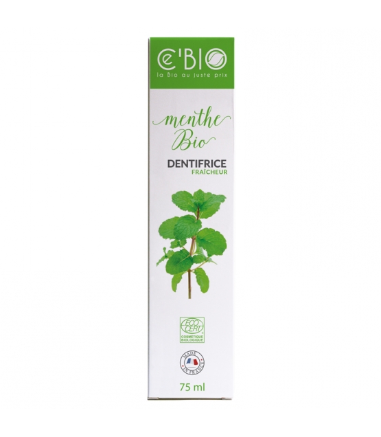 Dentifrice fraîcheur BIO menthe sans fluor 75ml Ce