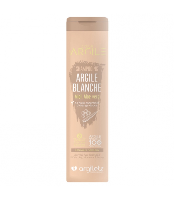 Shampooing argile blanche BIO miel, aloe vera & orange - 200ml - Argiletz