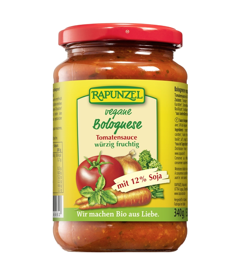 Vegane BIO-Tomatensauce Bolognese - 340g - Rapunzel