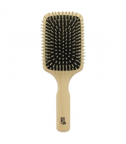 Holzbürste Paddle-Brush rechteckig aus Buche mit geraden Holznoppen - 1 Stück - Kost Kamm Holzbürste Paddle-Brush rechteckig aus Buche mit geraden Holznoppen - 1 Stück - Kost Kamm