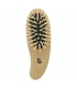 Brosse "dauphin" en hêtre & picots ronds en bois - Kost Kamm