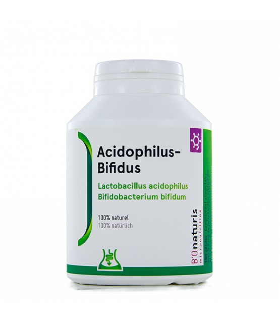 Acidophilus + Bifidus 0,5 mg + 0,5 mg 180 capsules - BIOnaturis