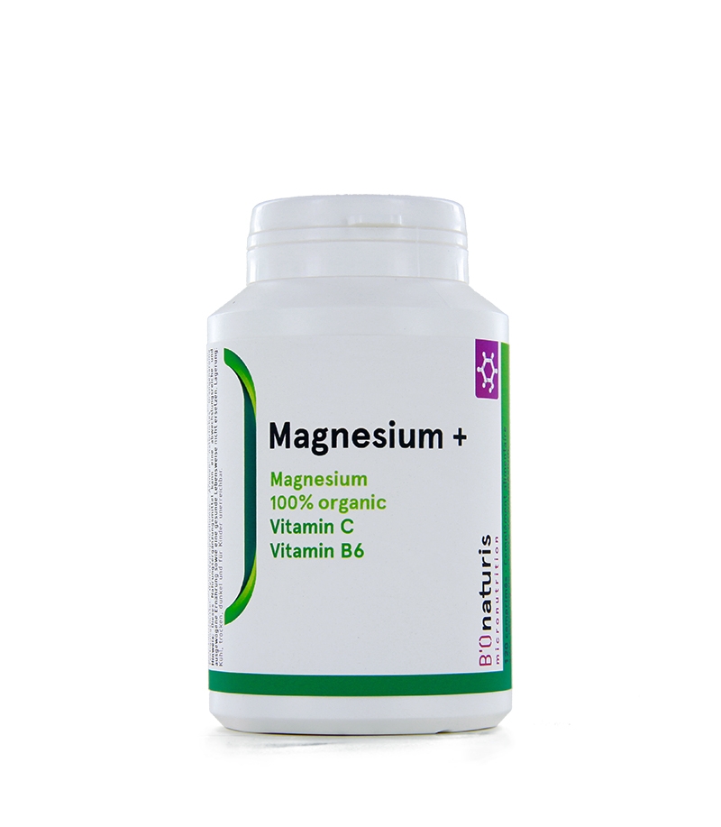 Magnésium 604 mg + vitamines C & B6 120 comprimés - BIOnaturis Magnésium 604 mg + vitamines C & B6 120 comprimés - BIOnaturis