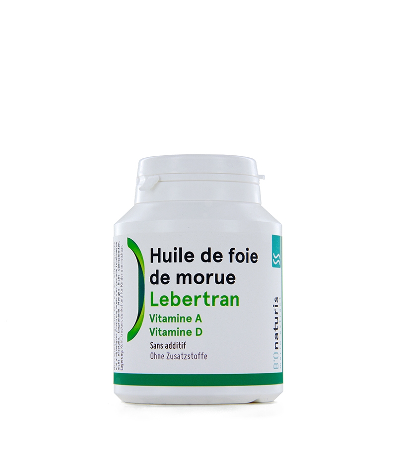 Huile de Foie de Morue - 600 mg - 100% des Besoins en Vitamines A et D 