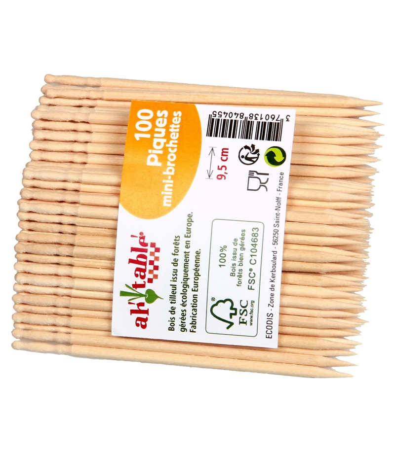 Sticks für Mini-Häppchen aus Linde - 100 Stück - ah table ! Sticks für Mini-Häppchen aus Linde - 100 Stück - ah table !