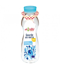 Gourde en verre transparent 50cl avec bouchon en plastique - 1 pièce - ah table ! Gourde en verre transparent 50cl avec bouchon en plastique - 1 pièce - ah table !