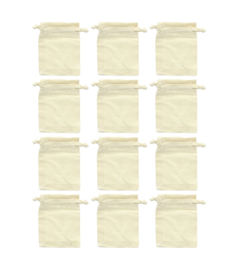 12 Baumwollsäcke