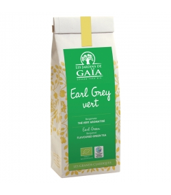 Earl grey vert thé vert aromatisé à la bergamote BIO - 100g - Les Jardins de Gaïa