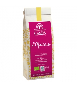 Der Afrikaner aromatisierter BIO-Rooibos mit Kokosnuss, Ananas & Banane - 100g - Les Jardins de Gaïa Der Afrikaner aromatisierter BIO-Rooibos mit Kokosnuss, Ananas & Banane - 100g - Les Jardins de Gaïa