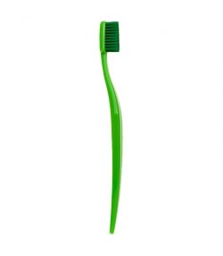 Brosse à dents en résidus de bois Vert Medium Soft Nylon - 1 pièce - Biobrush