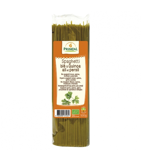 BIO-Weizenspaghetti & Quinoa mit Knoblauch und Persil - 500g - Priméal