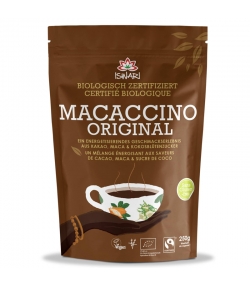BIO-Instantgetränk Macaccino Original Kakao, Maca & Kokoszucker - 250g - Iswari BIO-Instantgetränk Macaccino Original Kakao, Maca & Kokoszucker - 250g - Iswari