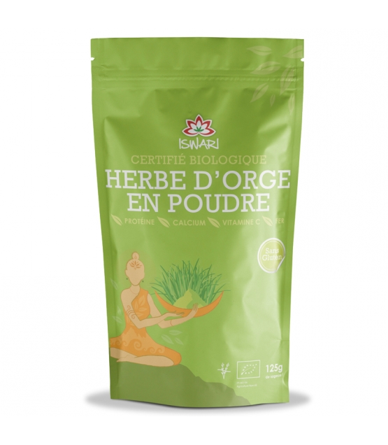 Herbe d'orge en poudre BIO - 125g - Iswari