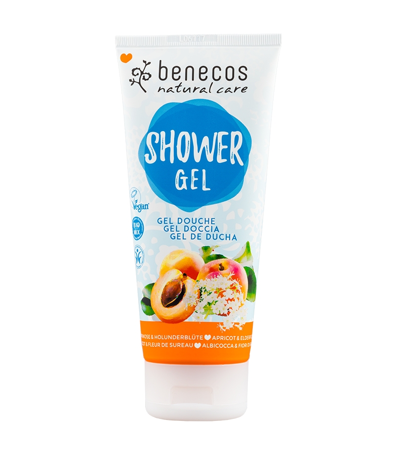 BIO-Duschgel Aprikose & Holunderblüte - 200ml - Benecos