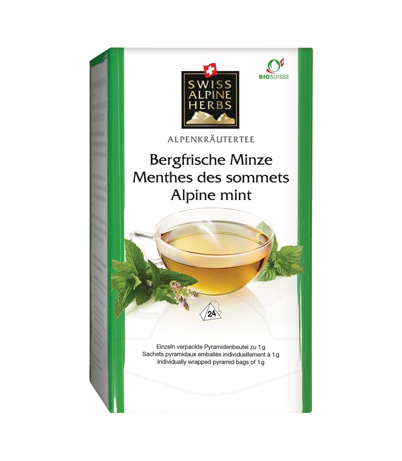 Infusion menthes des sommets BIO 24 sachets Swiss Alpine Herbs