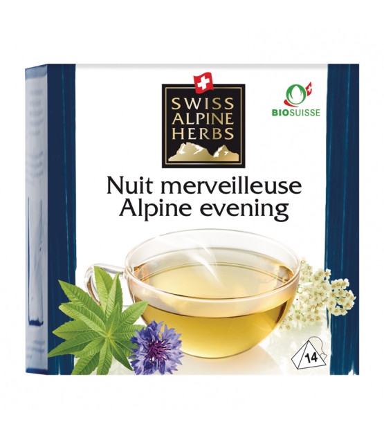 Infusion nuit merveilleuse BIO - 14 sachets - Swiss Alpine Herbs
