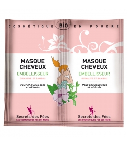 Masque cheveux embellisseur BIO guimauve & bambou - 2x8g - Secrets des Fées