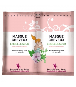 Masque cheveux embellisseur BIO guimauve & bambou - 2x8g - Secrets des Fées Masque cheveux embellisseur BIO guimauve & bambou - 2x8g - Secrets des Fées