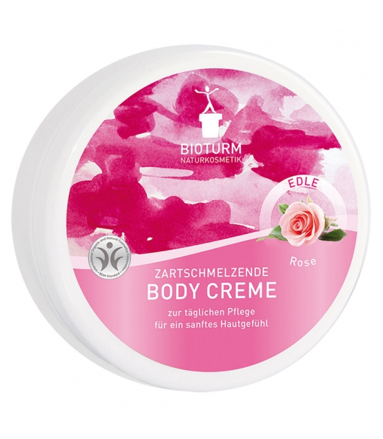 Crème corporelle naturelle rose - 250ml - Bioturm