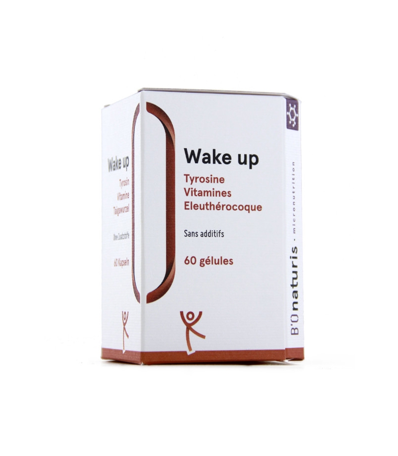 Wake up (Tyrosin, Vitamine & Taigawurzel) 60 Kapseln - BIOnaturis