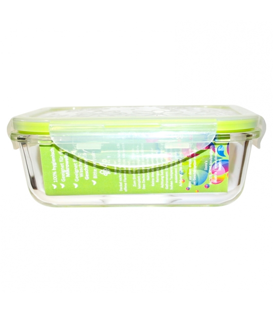 Grosse Lunch Box aus Glas mit Deckel aus Plastik - 1l, 1 Stück - Dora's