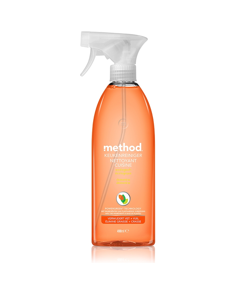 Nettoyant cuisine spray quotidien écologique clémentine - 490ml - Method Nettoyant cuisine spray quotidien écologique clémentine - 490ml - Method