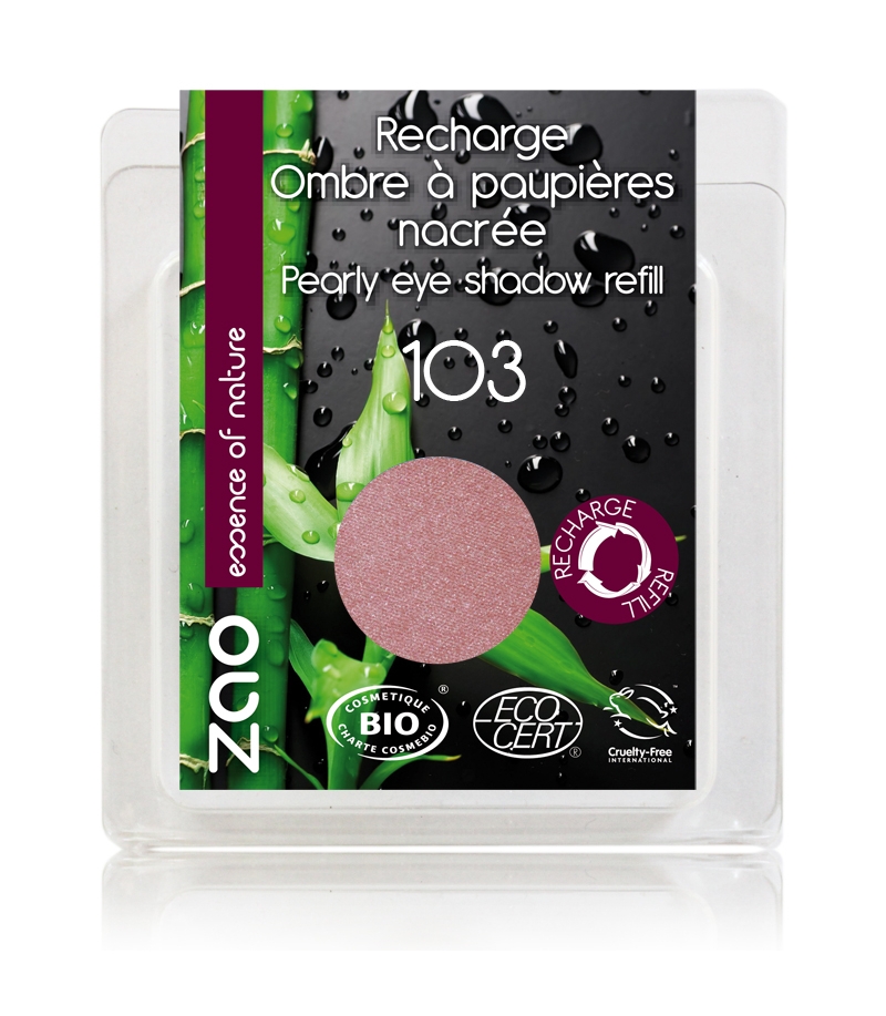 Recharge Fard à paupières nacré BIO N°103 Vieux rose - 3g - Zao Make-up