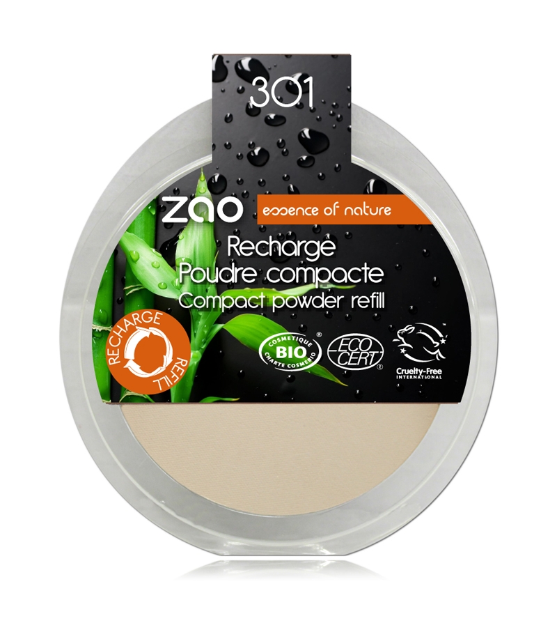 Nachfüller BIO-Kompaktpuder Elfenbein N°301 - 9g - Zao