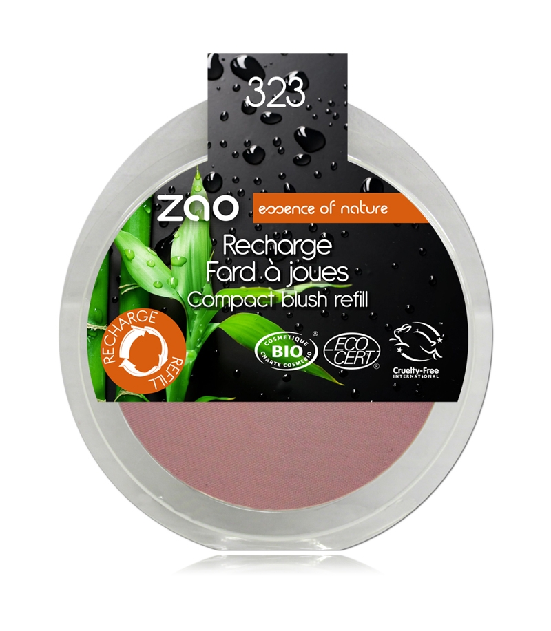 Recharge Fard à joues compact BIO N°323 Violine - 9g - Zao Make-up Recharge Fard à joues compact BIO N°323 Violine - 9g - Zao Make-up
