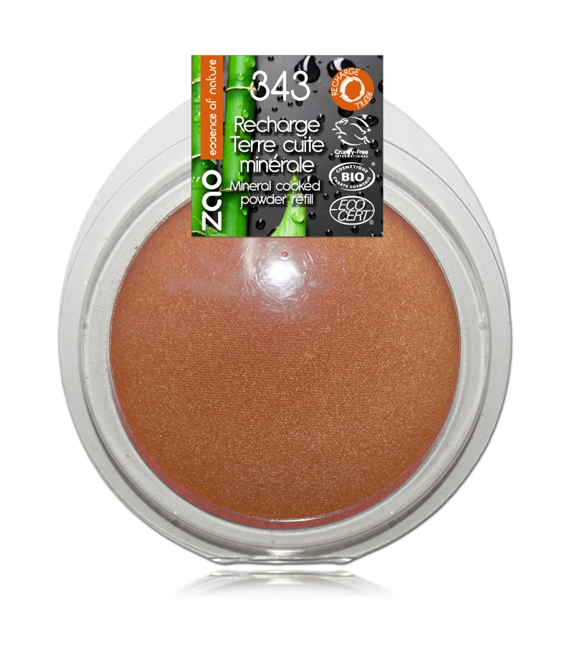 Recharge Terre cuite minérale Bronze doré N°343 BIO - 15g - Zao