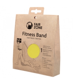 Elastique de fitness en caoutchouc naturel Jaune - 1 pièce - Fair Zone Elastique de fitness en caoutchouc naturel Jaune - 1 pièce - Fair Zone